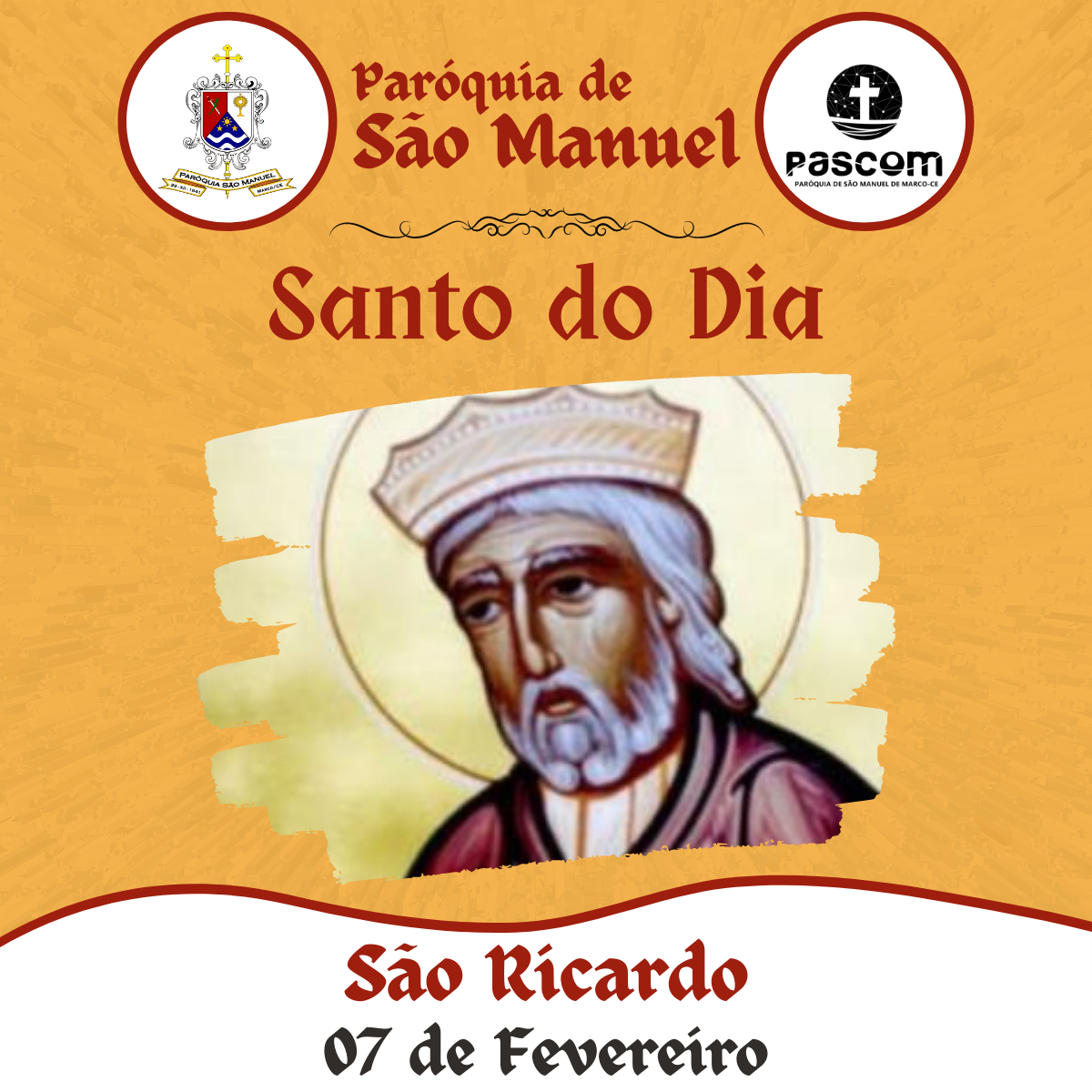 São Ricardo. Créditos: Paróquia de São Manuel