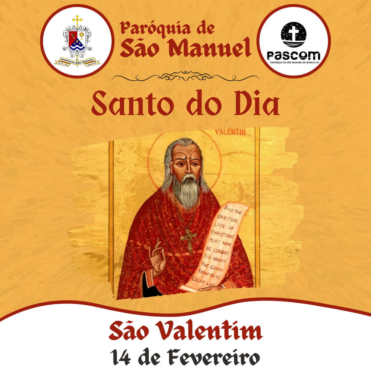 Stream episode São Valentim [padre] e São Valentim de Terni [bispo] - Santo  do Dia - 14 de Fevereiro de 2023 by Coração Fiel podcast