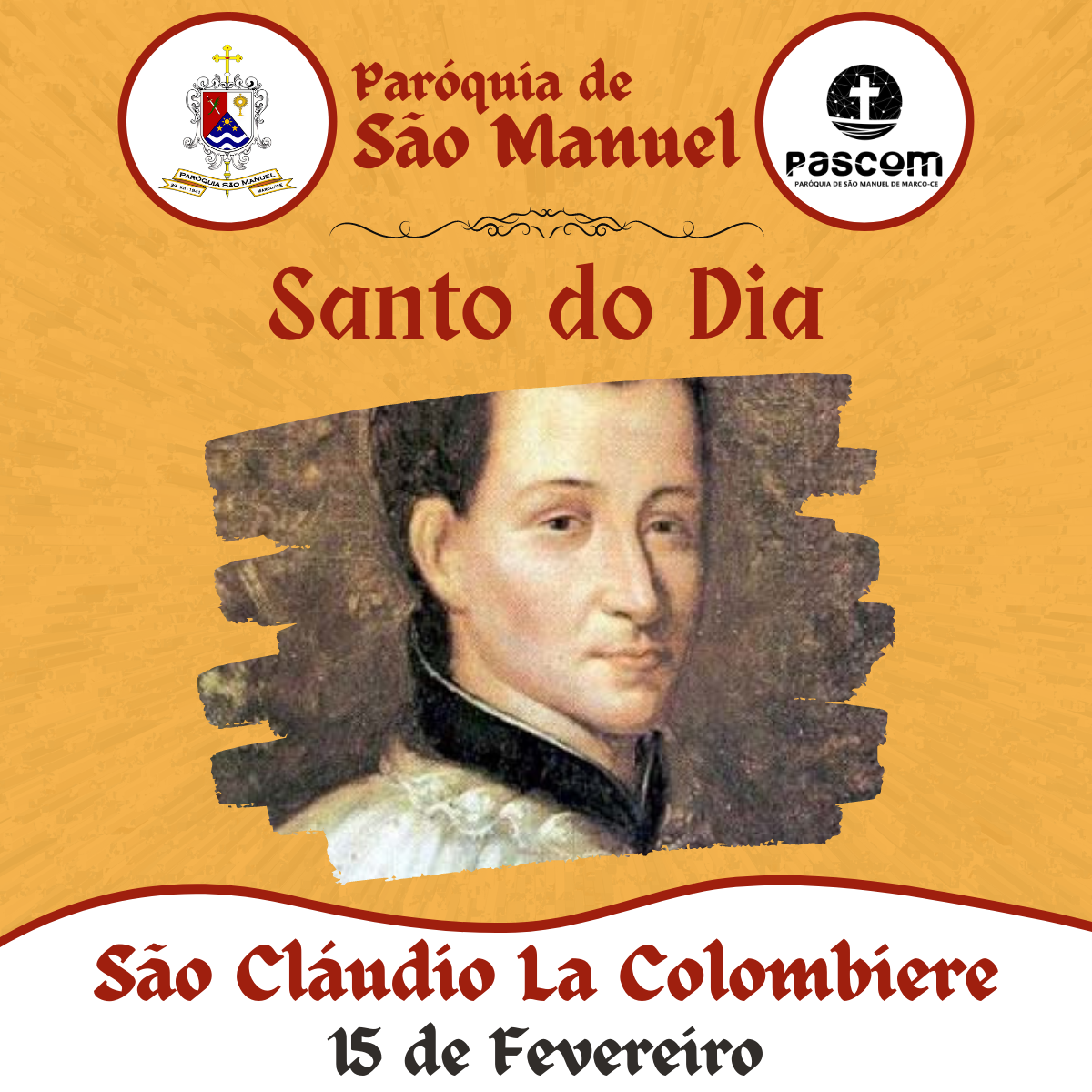 São Cláudio La Colombiere. Créditos: Paróquia de São Manuel