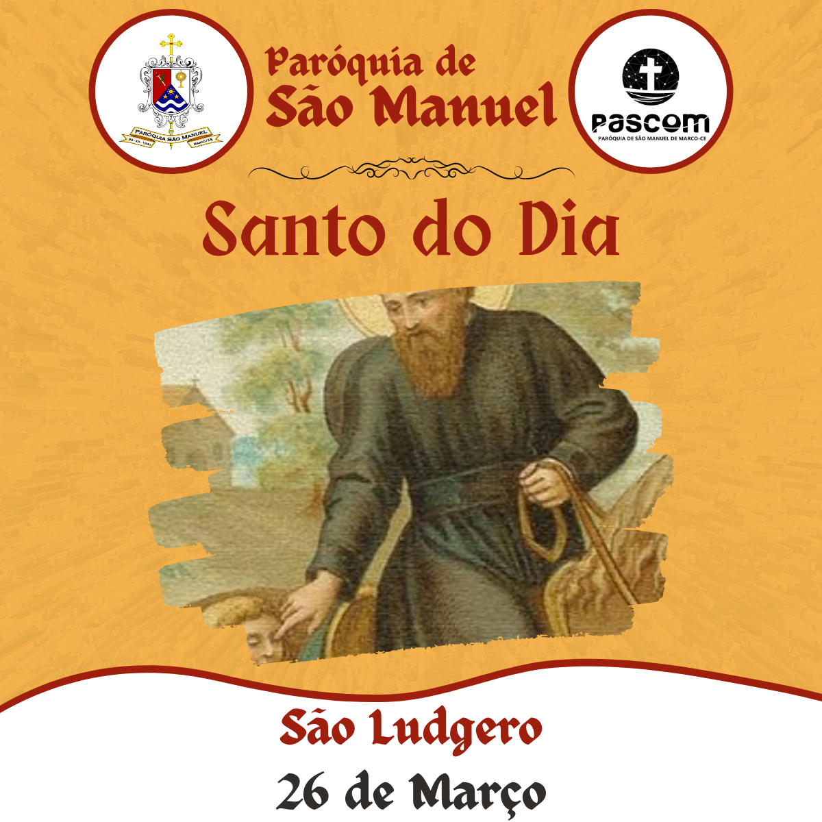 São Ludgero. Créditos: Paróquia de São Manuel