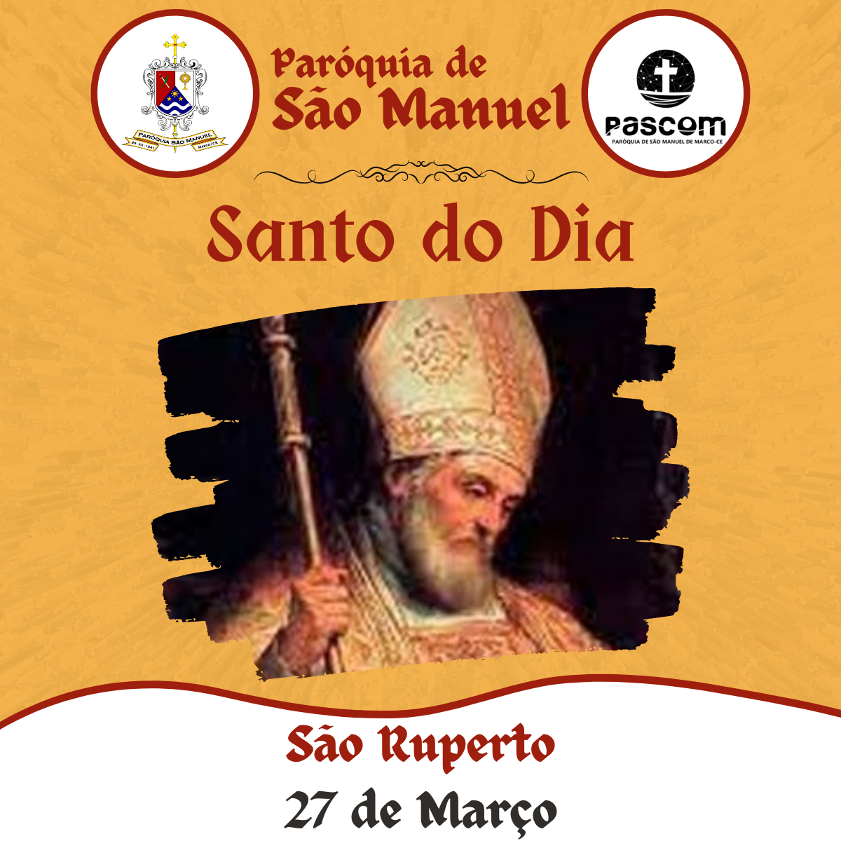 São Ruperto. Créditos: Paróquia de São Manuel