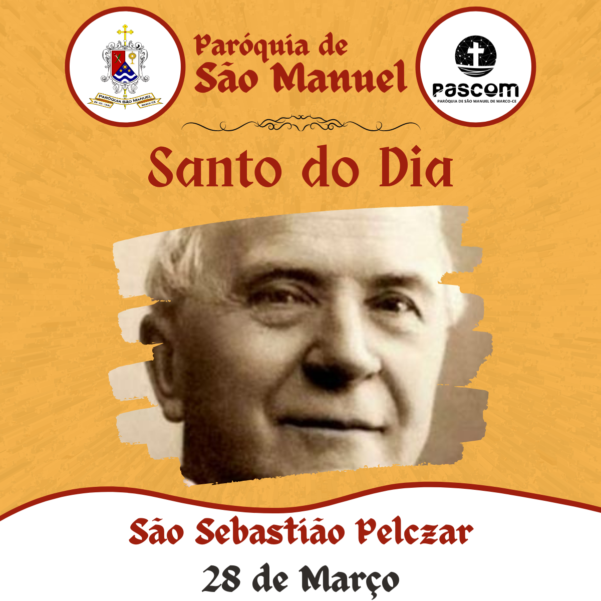 São Sebastião Pelczar. Créditos: Paróquia de São Manuel