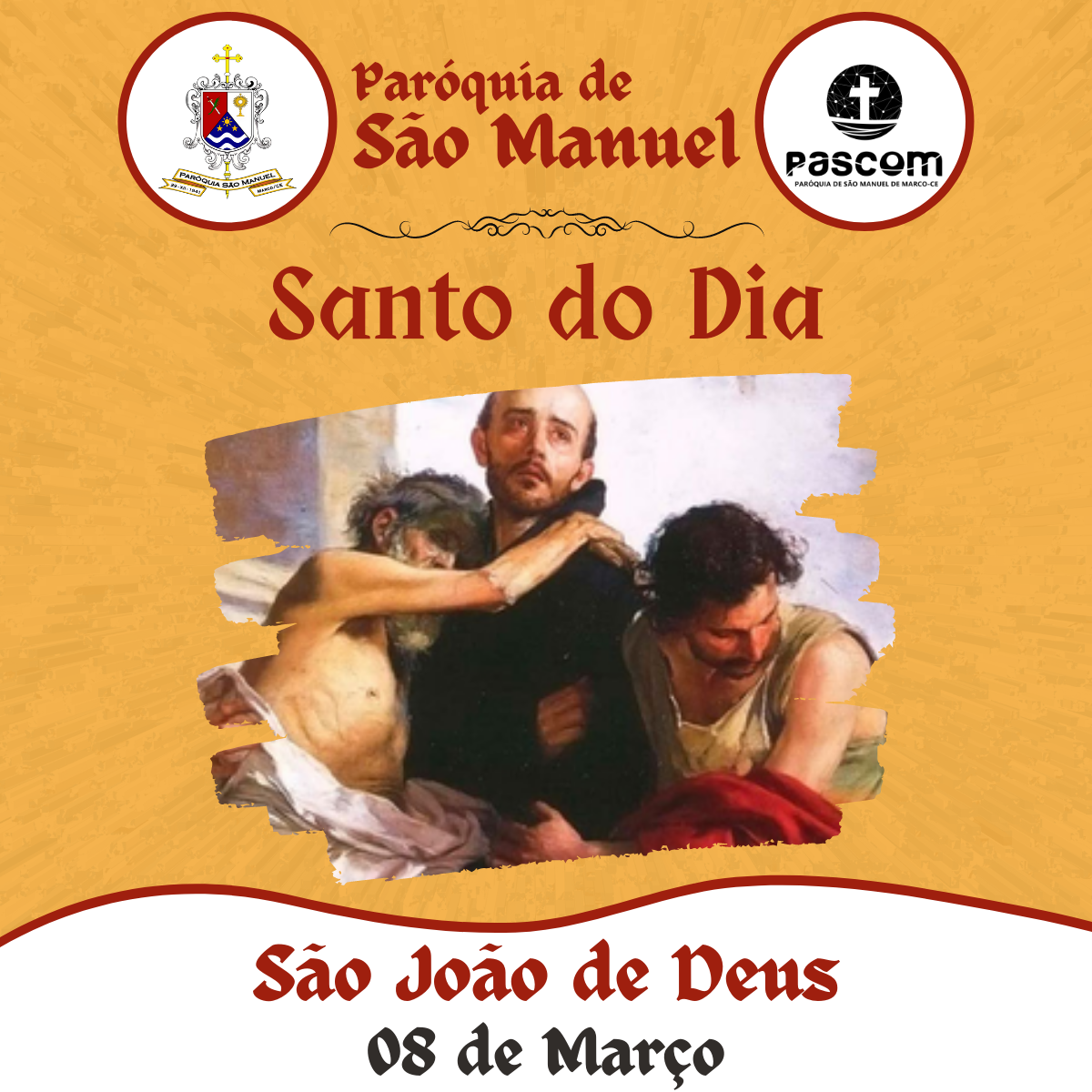 São João de Deus. Créditos: Paróquia de São Manuel