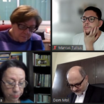 Captura de tela reunião do Grecom. Créditos: CNBB