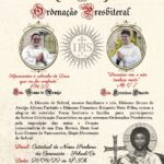Convite para Ordenação Sacerdotal dos Diáconos Francisco Eduardo e Bruno de Araújo