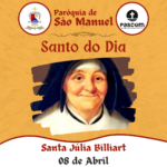 Santa Júlia Billiart. Créditos: Paróquia de São Manuel