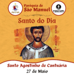 Santo Agostinho de Cantuária. Créditos: Paróquia de São Manuel