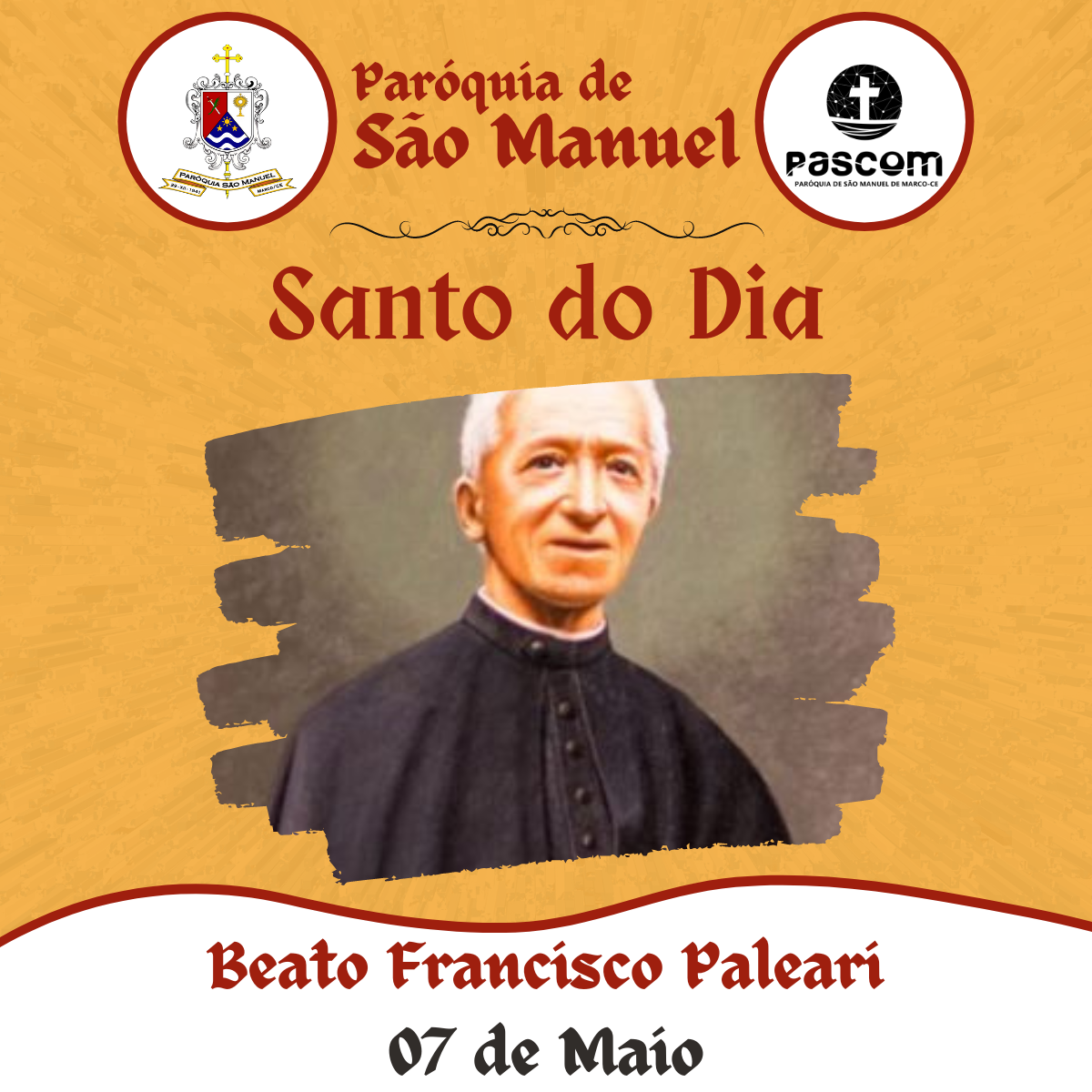 Beato Francisco Paleari. Créditos: Paróquia de São Manuel