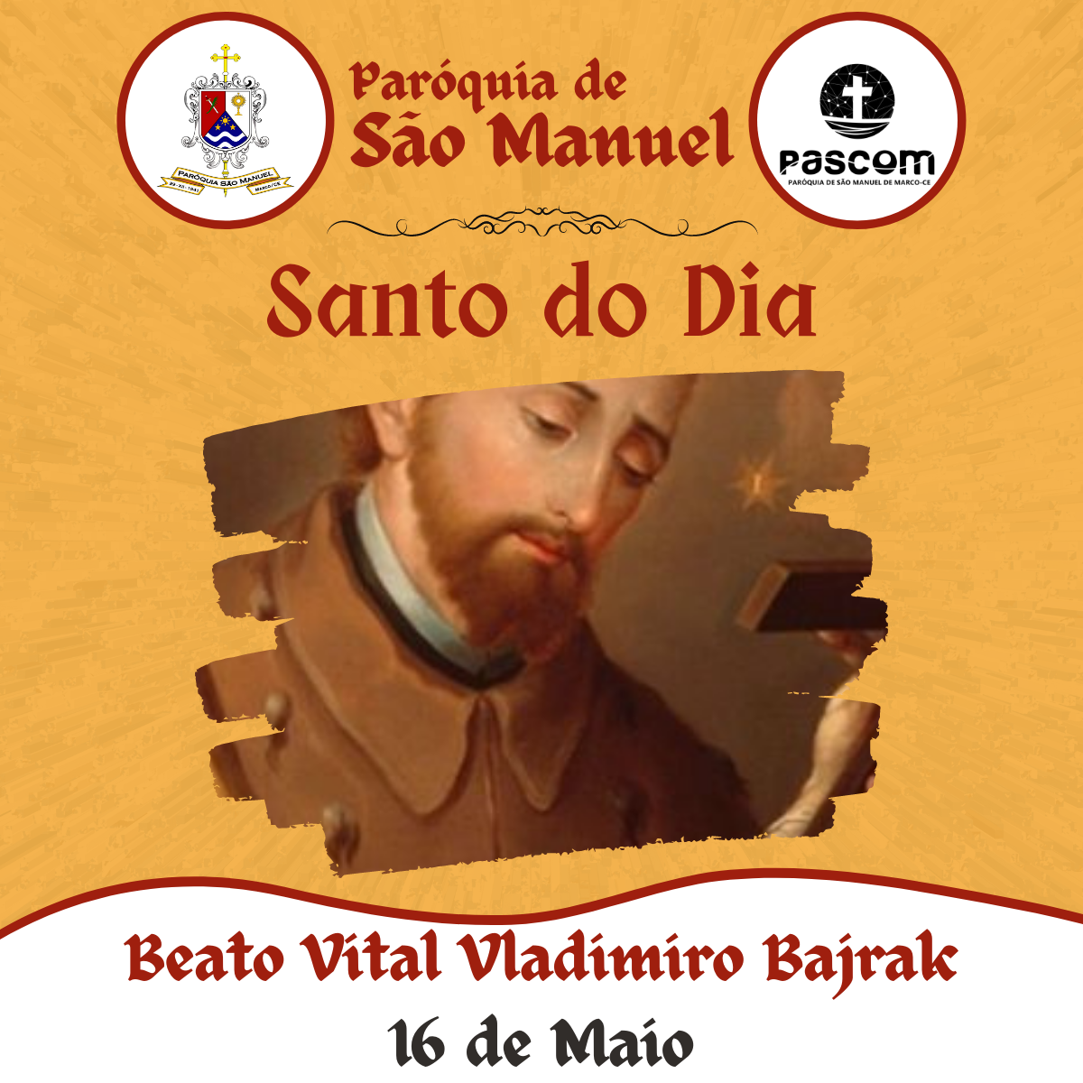 Beato Vital Vladimiro Bajrak. Créditos: Paróquia de São Manuel