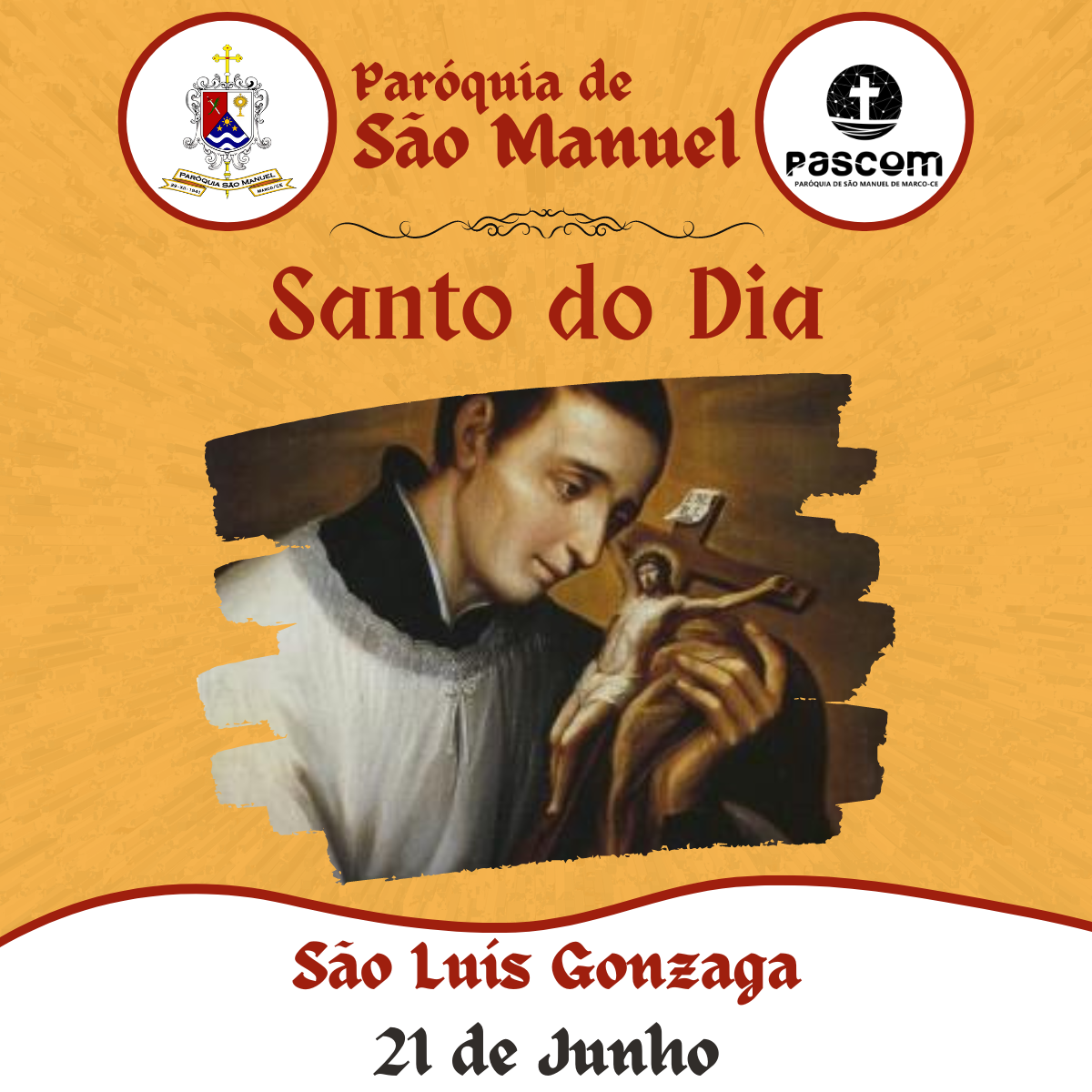 São Luís Gonzaga. Créditos: Paróquia de São Manuel