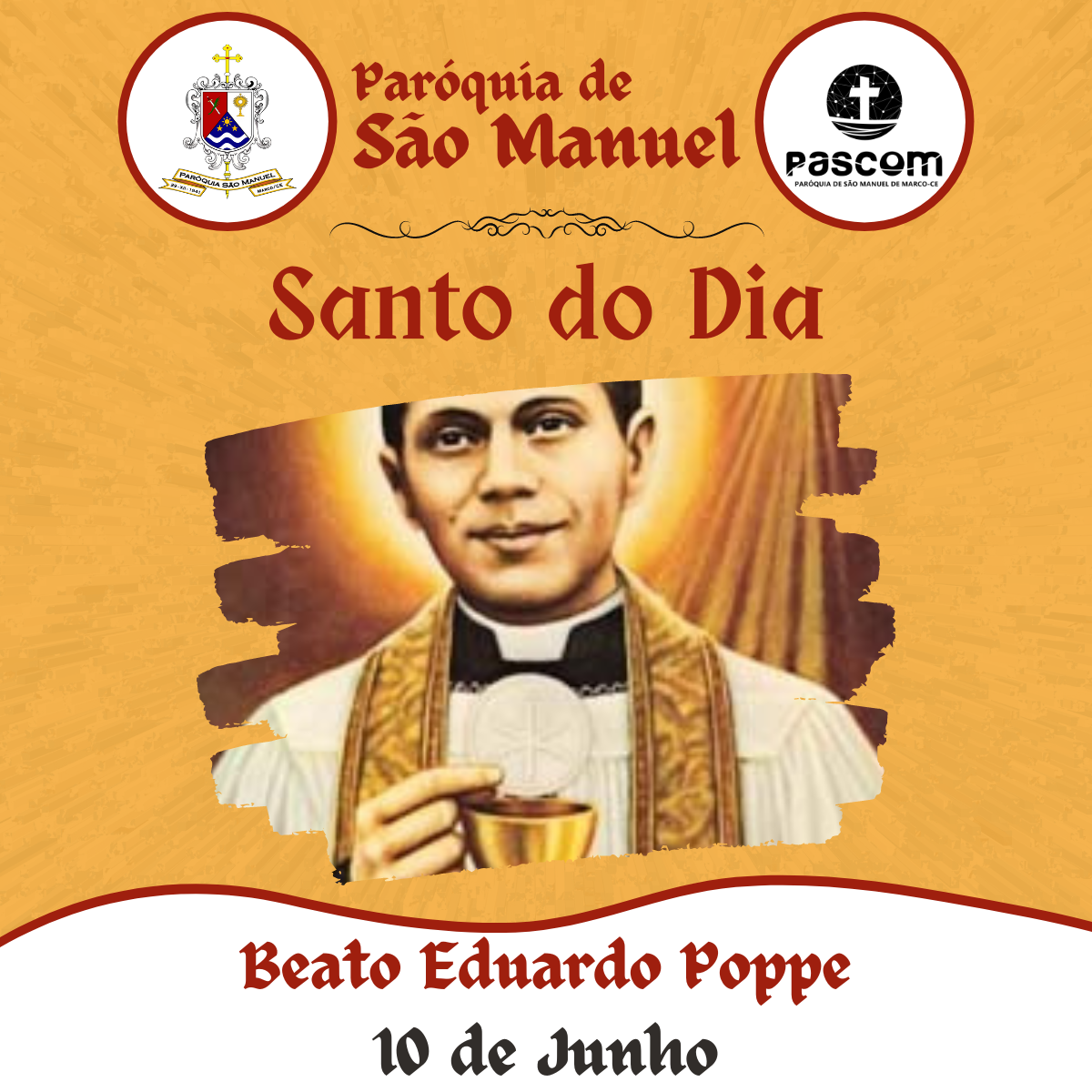 Beato Eduardo Poppe. Créditos: Paróquia de São Manuel