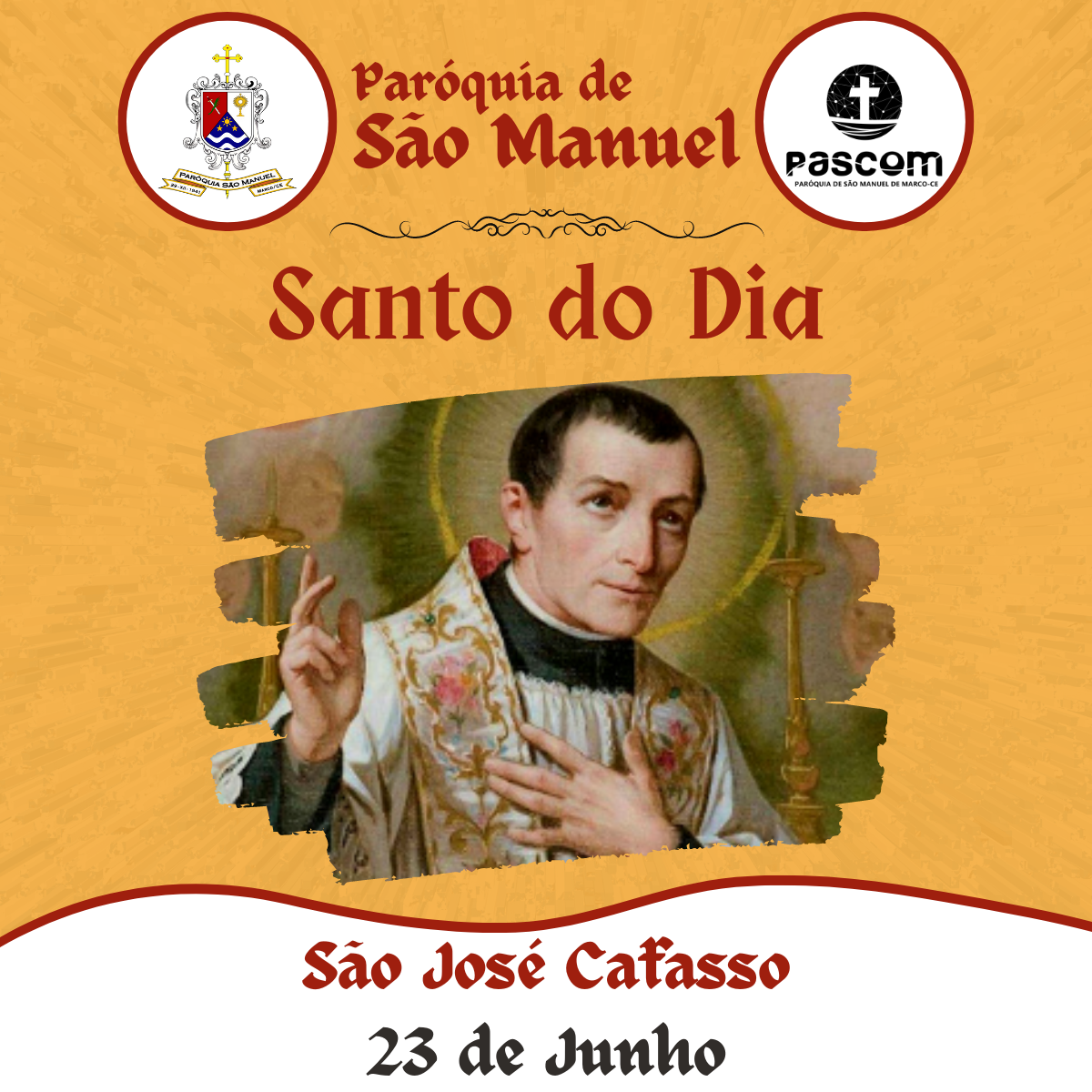 São José Cafasso. Créditos: Paróquia de São Manuel