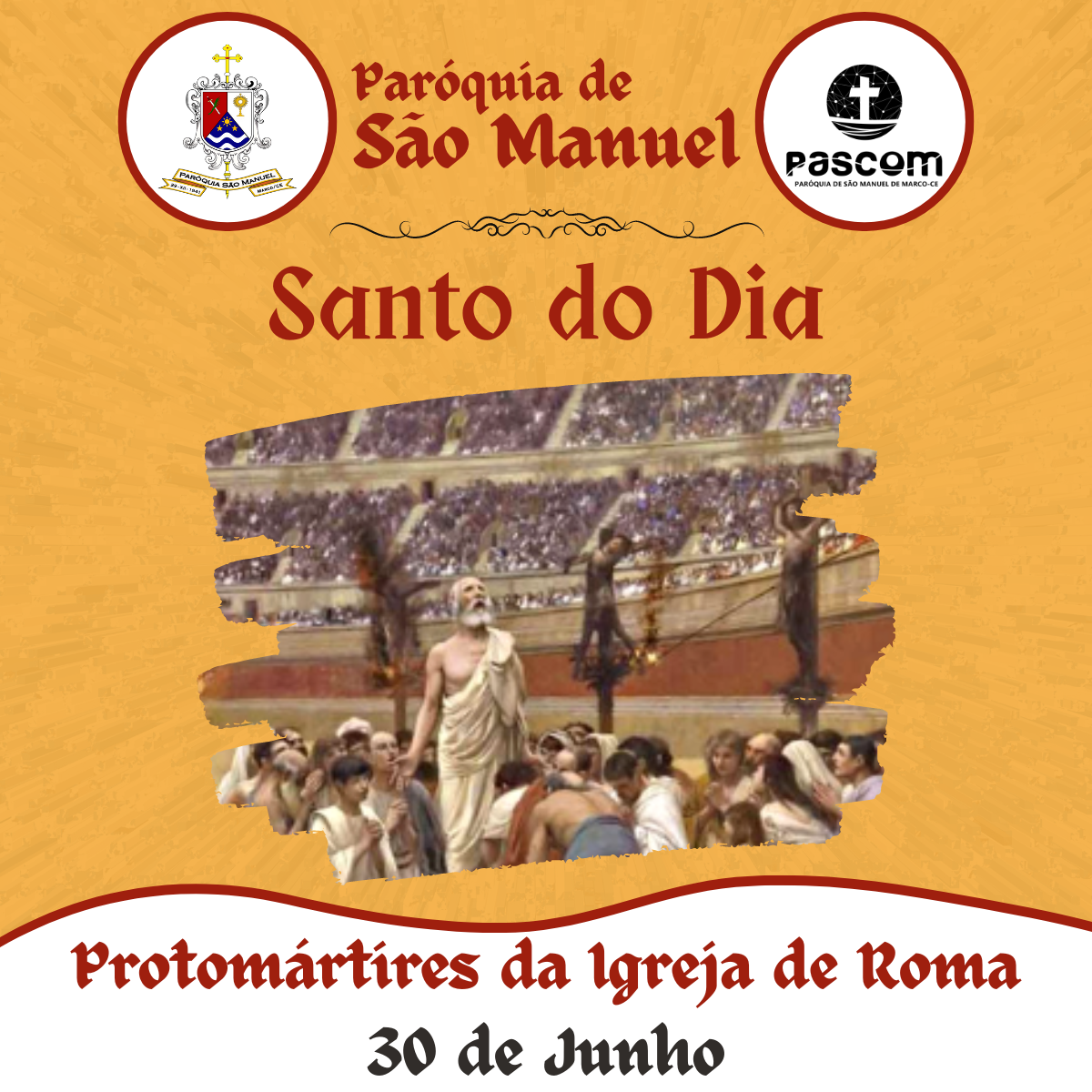 Protomártires da Igreja de Roma. Créditos: Paróquia de São Manuel