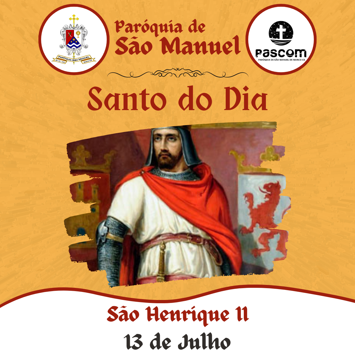 São Henrique II. Créditos: Paróquia de São Manuel