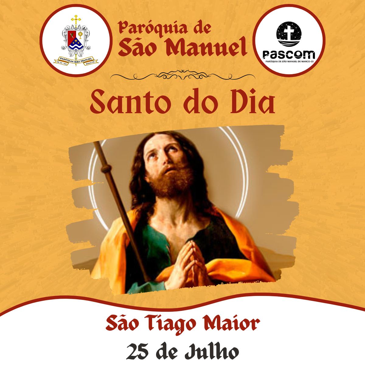 São Tiago Maior. Créditos: Paróquia de São Manuel