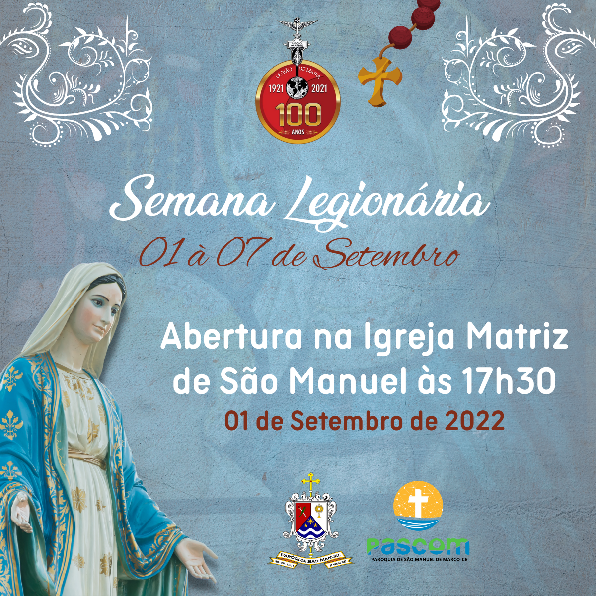 Semana Legionária 2022. Créditos: Legião de Maria da Paróquia de São Manuel