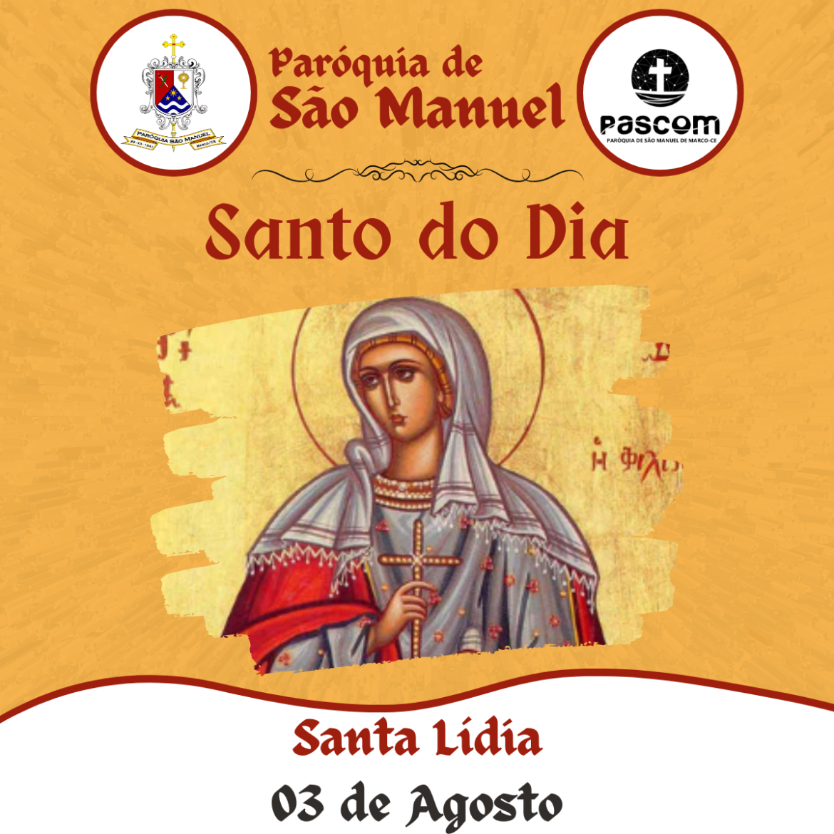 Igreja Celebra Hoje A Festa De Santa Lídia Paróquia São Manuel 5284