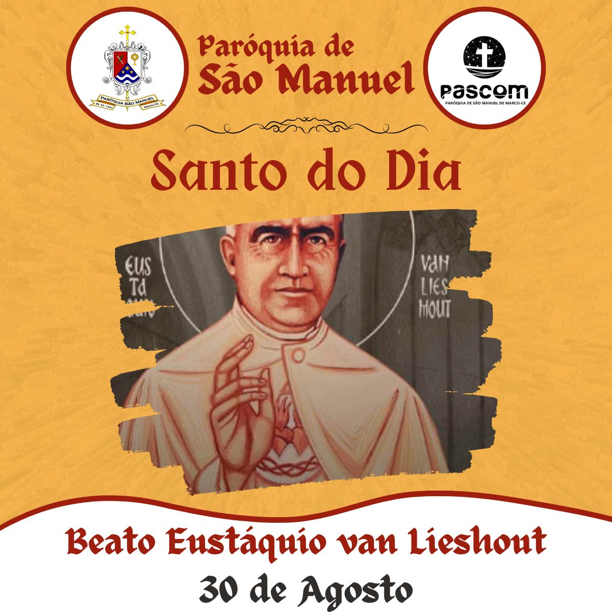 Beato Eustáquio van Lieshout. Créditos: Paróquia de São Manuel