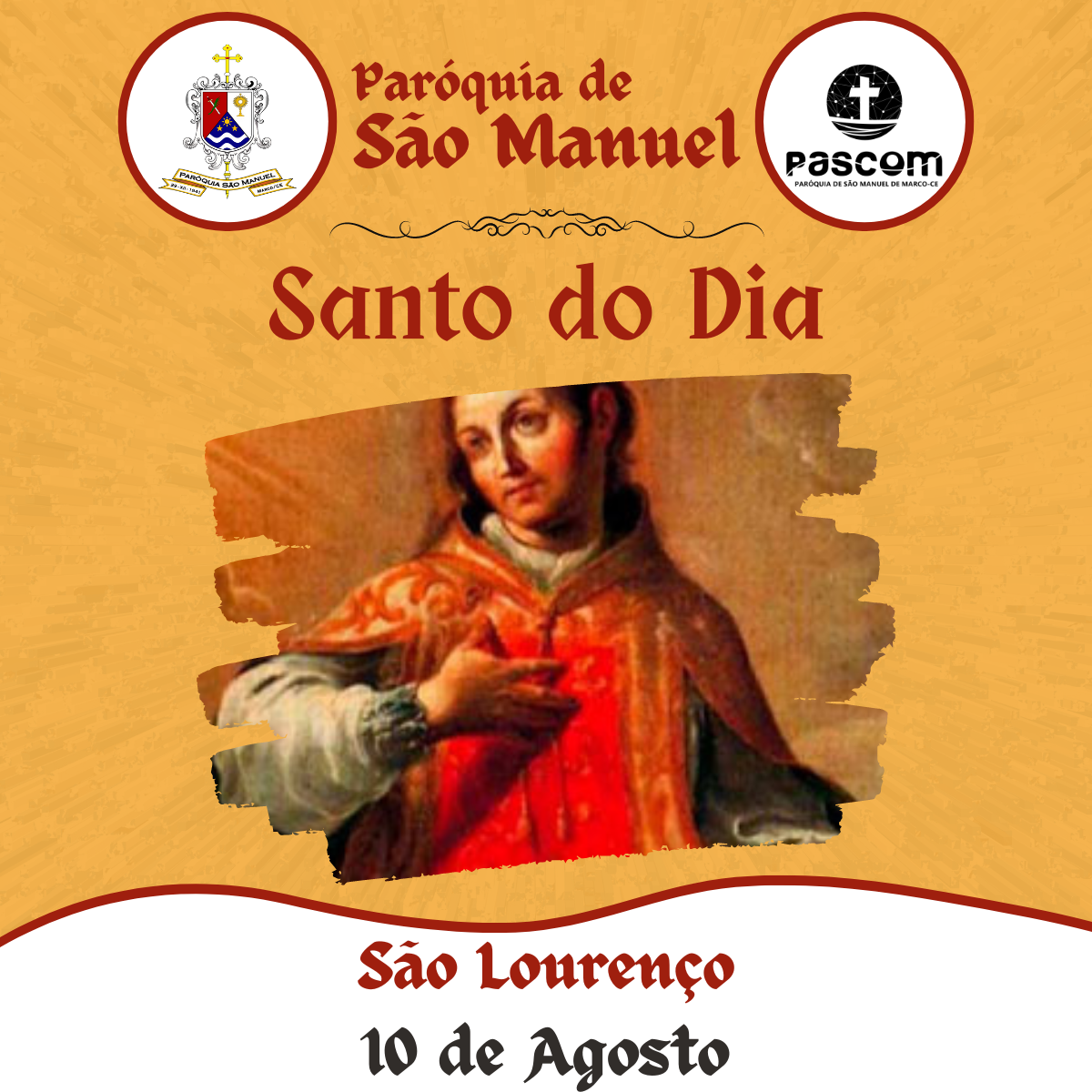 São Lourenço. Créditos: Paróquia de São Manuel