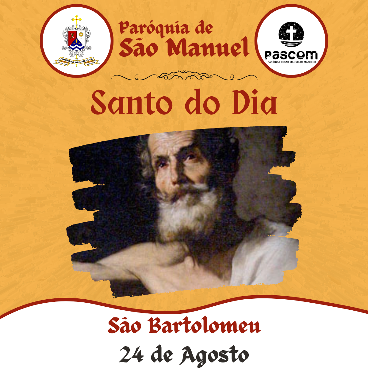 São Bartolomeu. Créditos: Paróquia de São Manuel