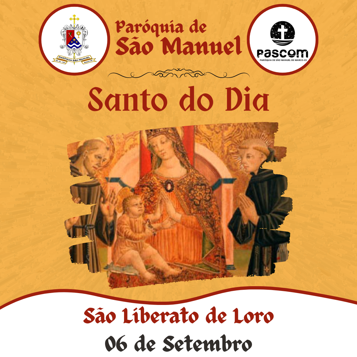 São Liberato de Loro. Créditos: Paróquia de São Manuel