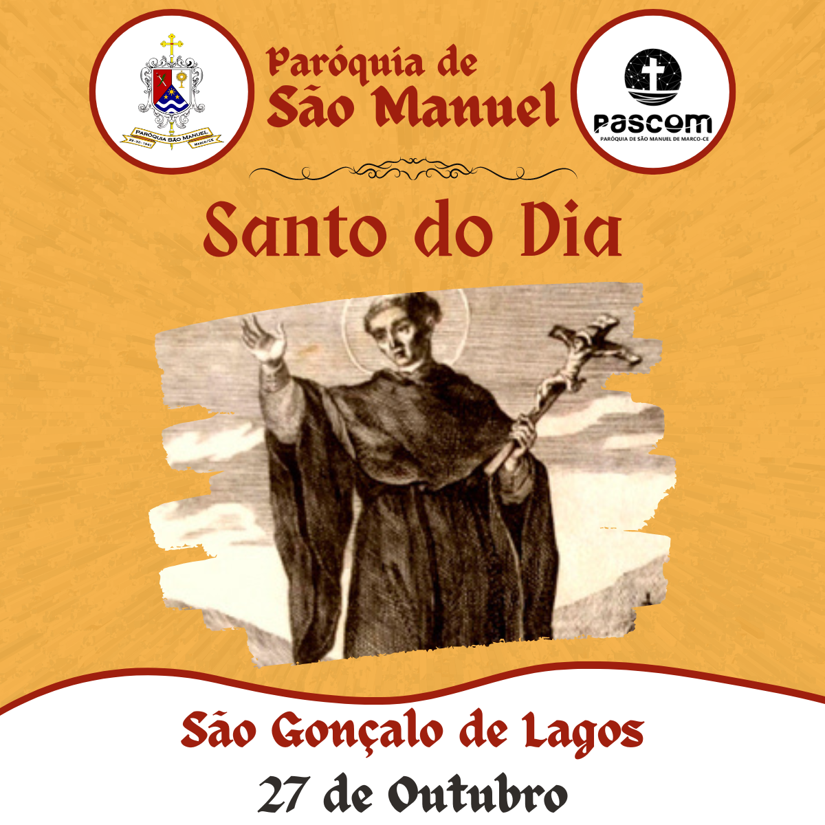 São Gonçalo de Lagos. Créditos: Paróquia de São Manuel