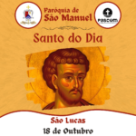 São Lucas. Créditos: Paróquia de São Manuel