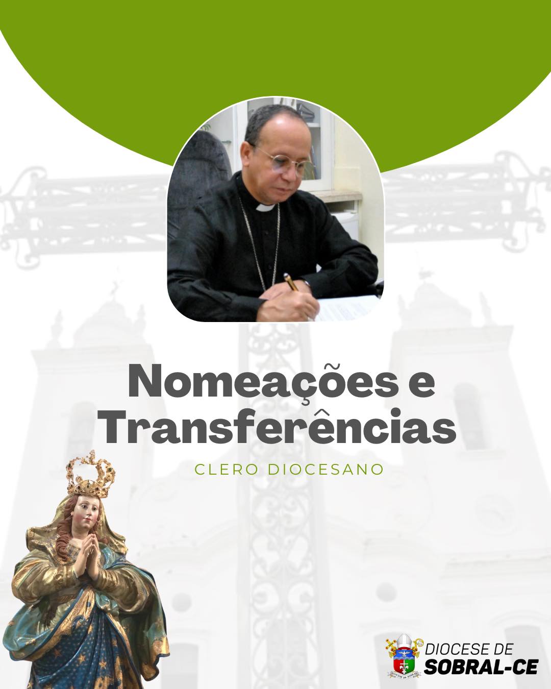 Nomeações e Transferências 2023. Créditos: Diocese de Sobral