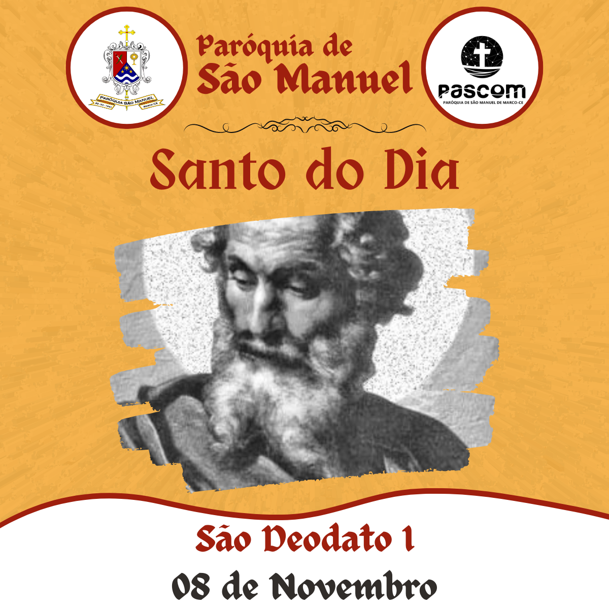 São Deodato I. Créditos: Paróquia de São Manuel