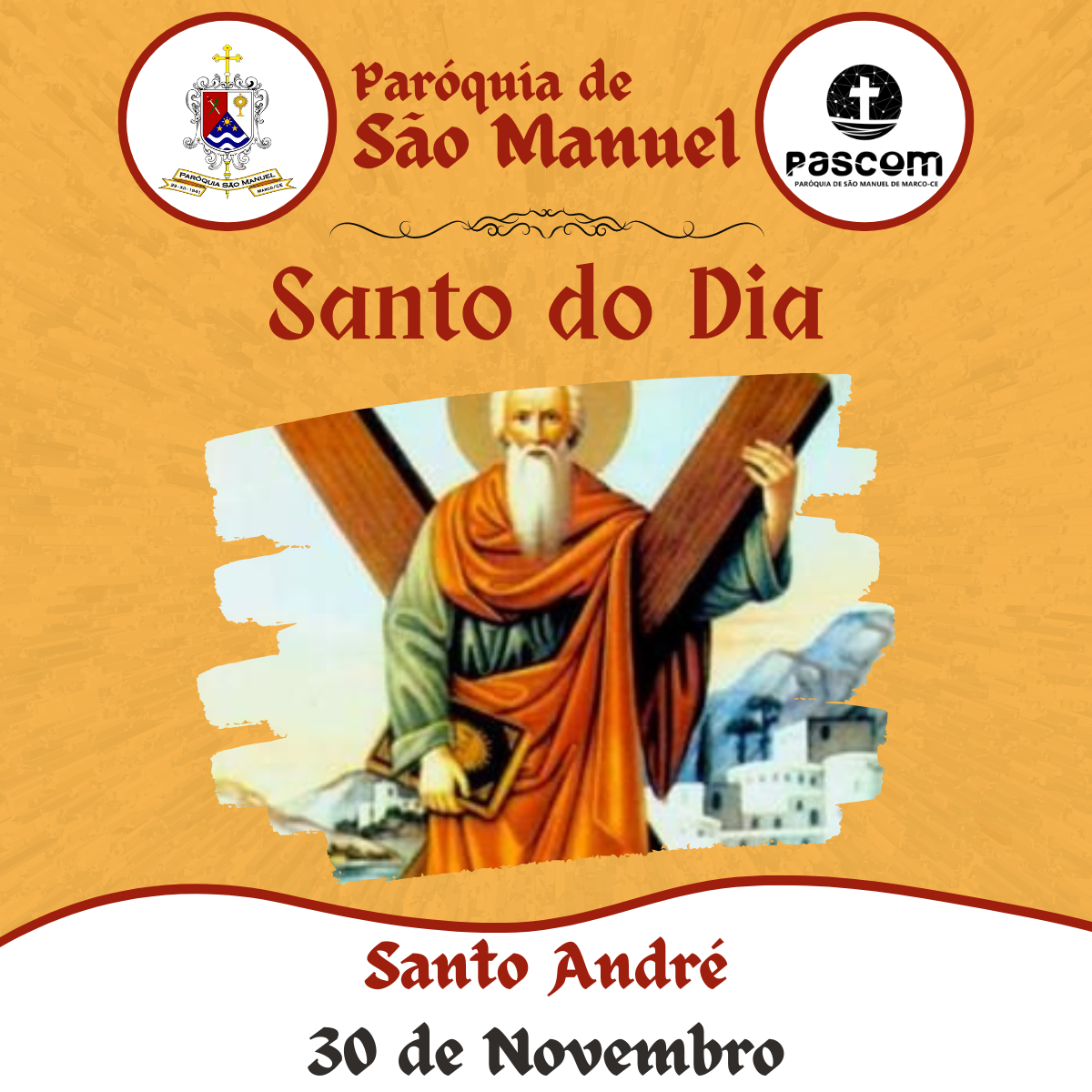 Santo André. Créditos: Paróquia de São Manuel