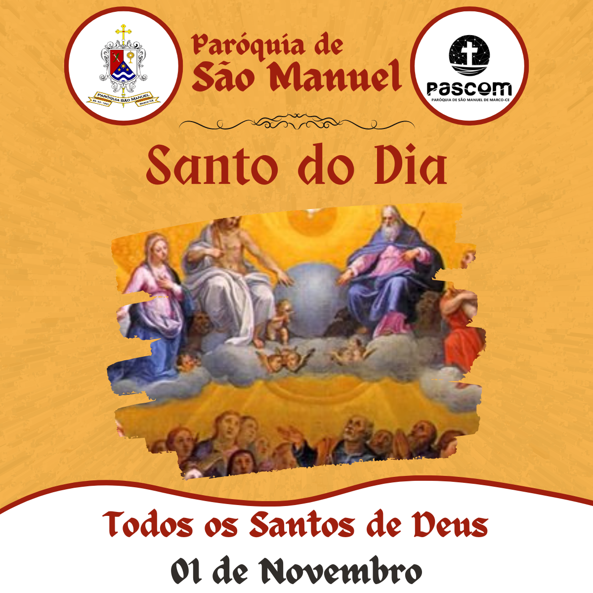 Todos os Santos de Deus. Créditos: Paróquia de São Manuel