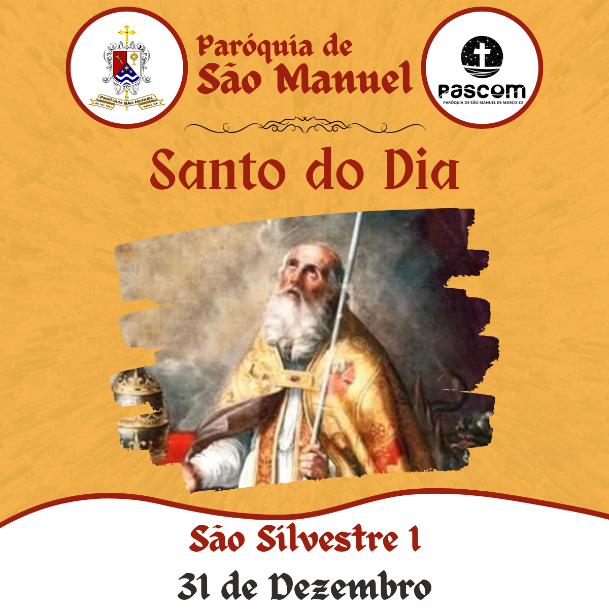 São Silvestre I. Créditos: Paróquia de São Manuel