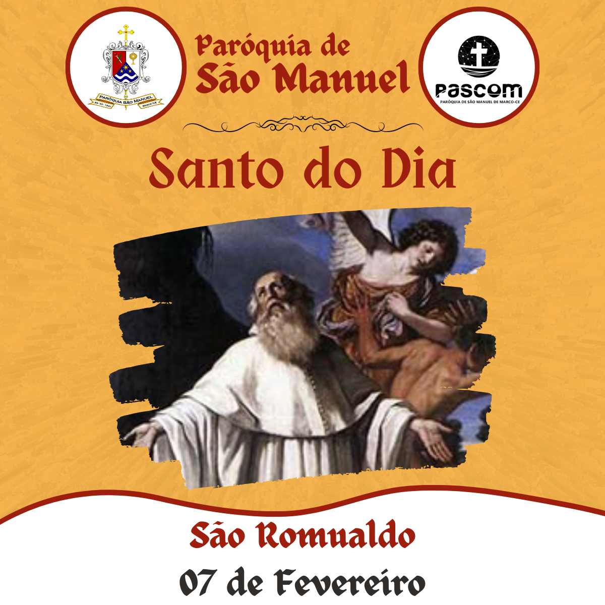 São Romualdo. Créditos: Paróquia de São Manuel