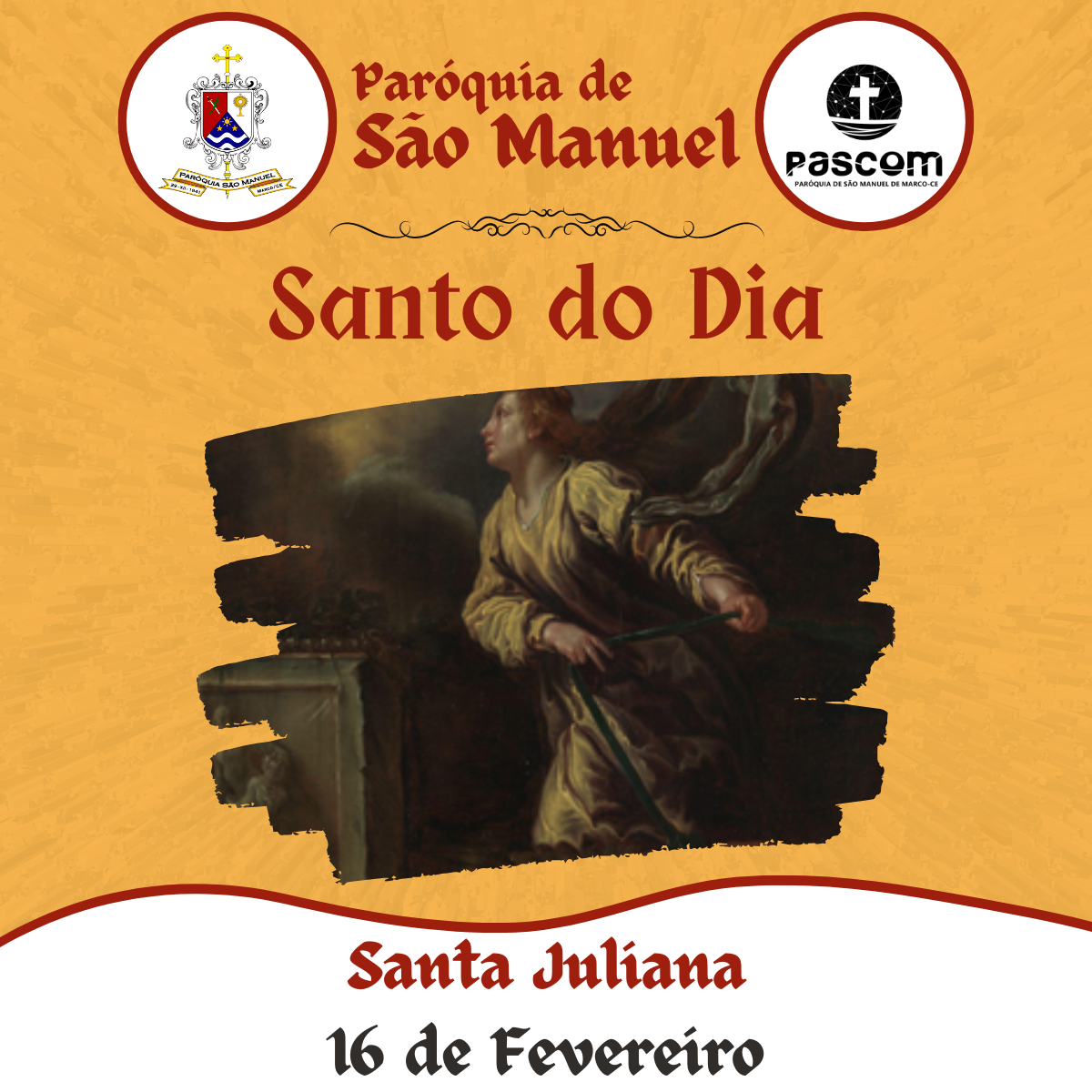 Santa Juliana. Créditos: Paróquia de São Manuel