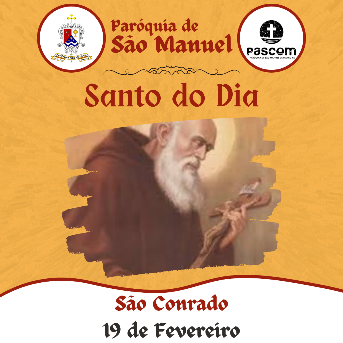 São Conrado. Créditos: Paróquia de São Manuel