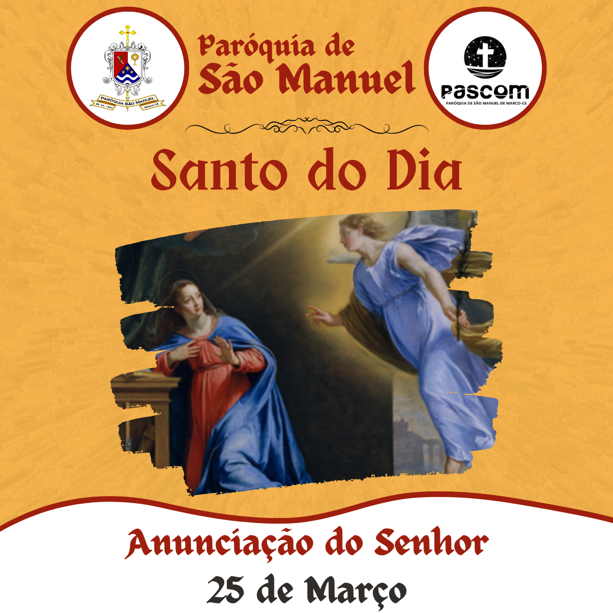 Anunciação do Senhor. Créditos: Paróquia de São Manuel