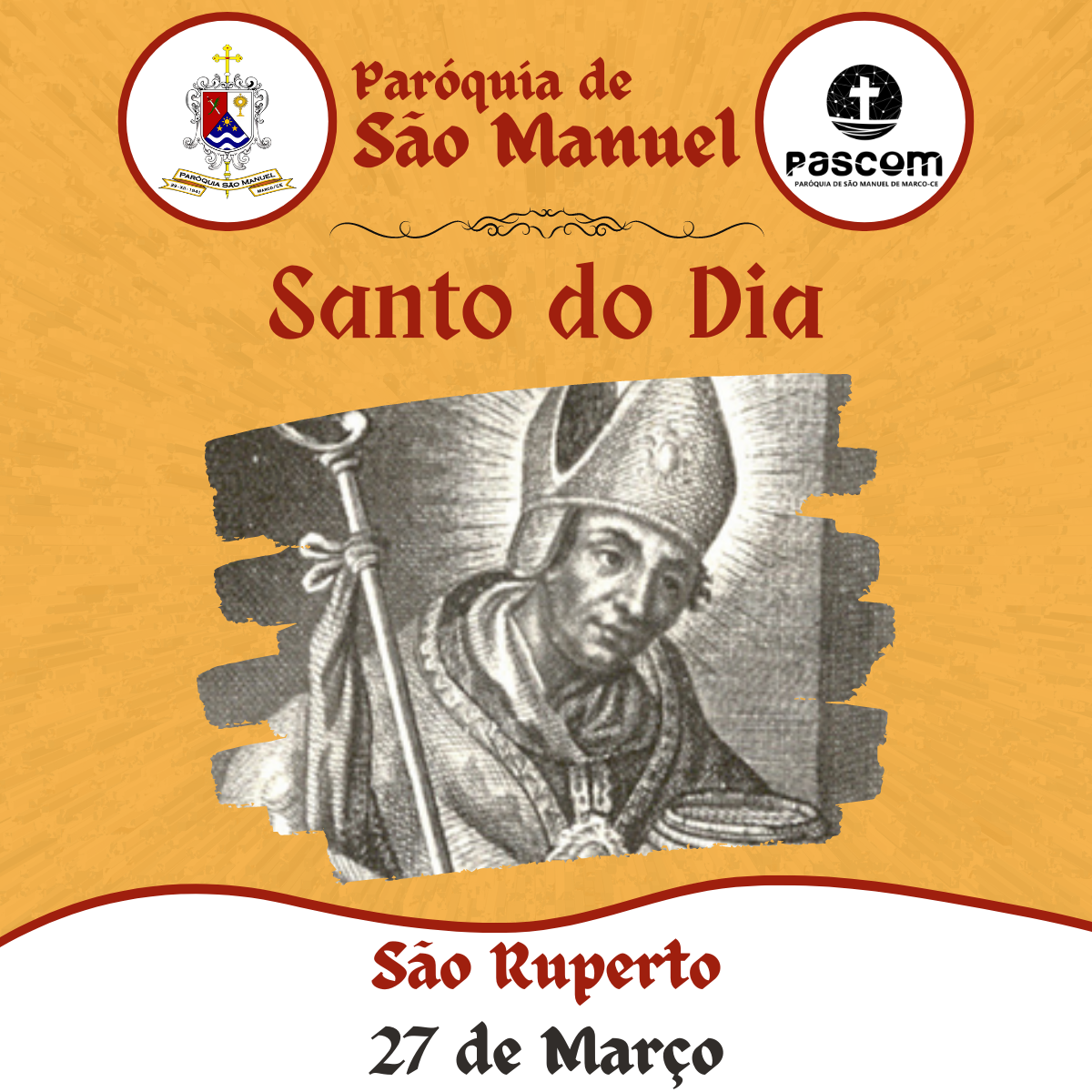 São Ruperto. Créditos: Paróquia de São Manuel