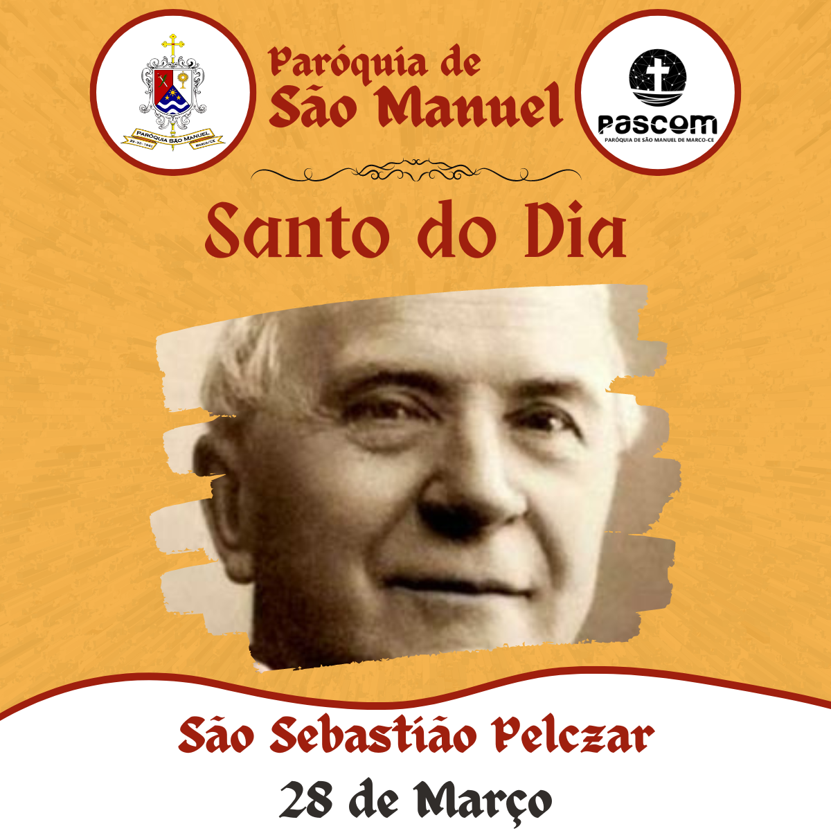 São Sebastião Pelczar. Créditos: Paróquia de São Manuel