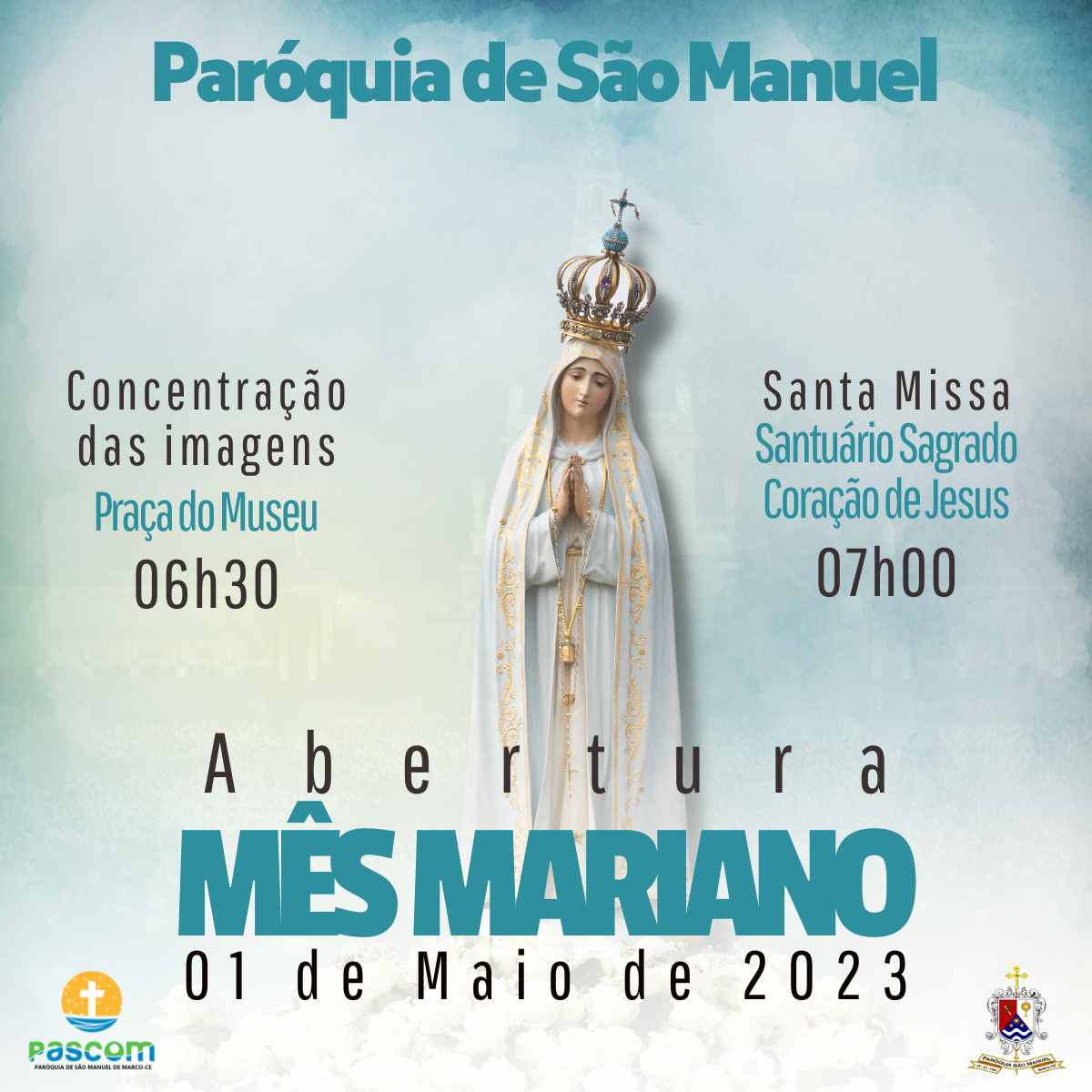 Abertura do Mês Mariano 2023. Créditos: Paróquia de São Manuel