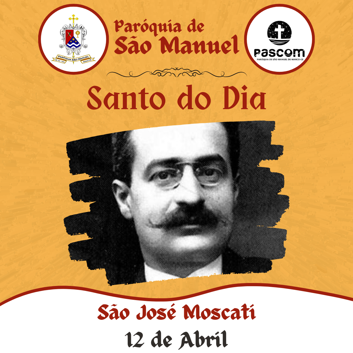 São José Moscati. Créditos: Paróquia de São Manuel