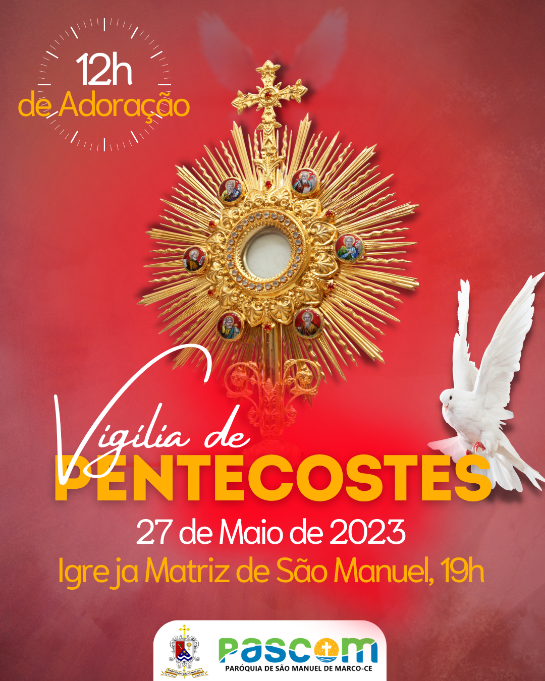 Vigília de Pentecostes. Créditos: Paróquia de São Manuel