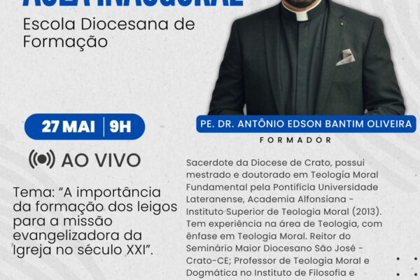 Aula Inaugural da Escola Diocesana de Formação. Créditos: Diocese de Sobral