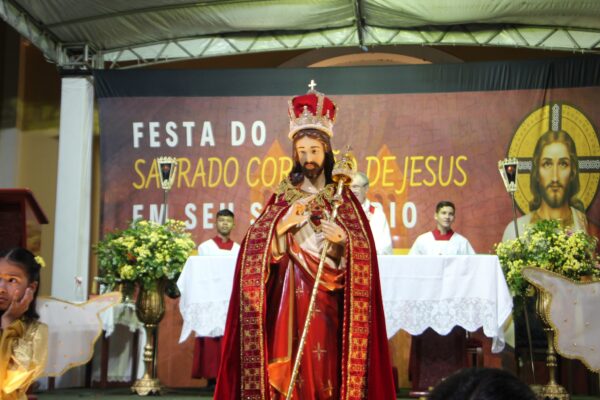 Sagrado Coração de Jesus. Créditos: PASCOM da Paróquia de São Manuel
