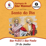 São Pedro e São Paulo. Créditos: Paróquia de São Manuel