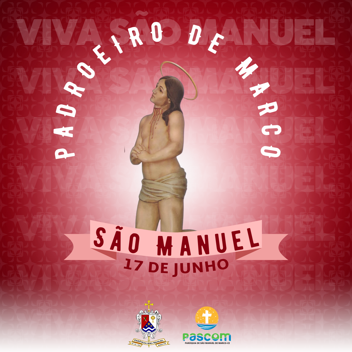 São Manuel, Padroeiro de Marco. Créditos: Paróquia de São Manuel