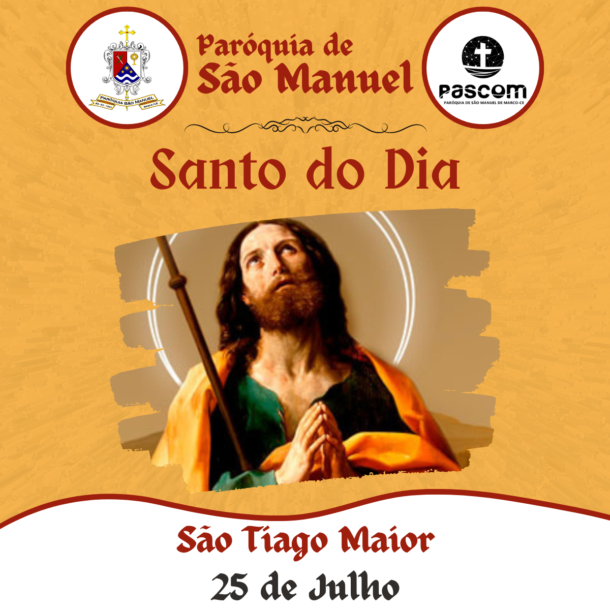 São Tiago Maior. Créditos: Paróquia de São Manuel