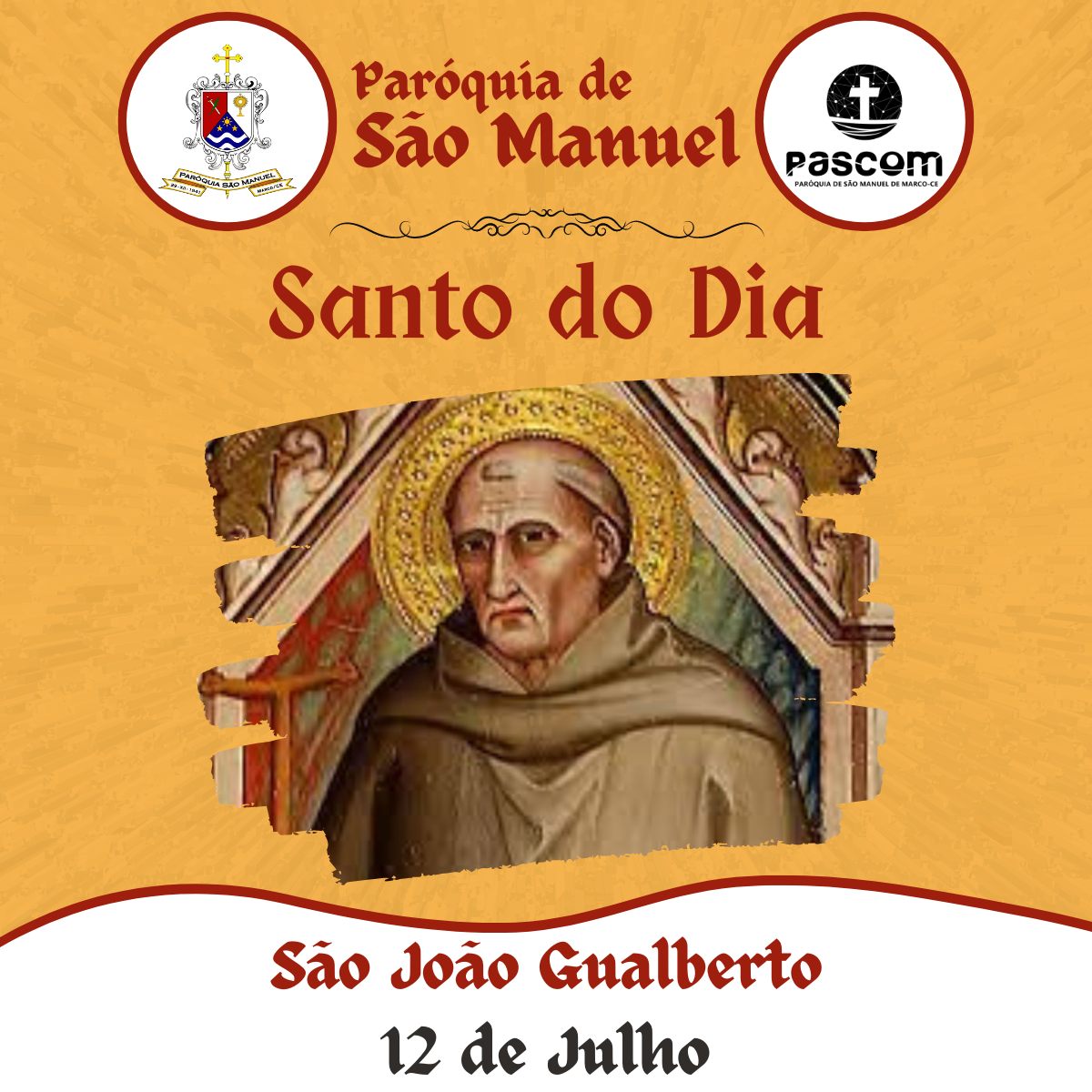 São João Gualberto. Créditos: Paróquia de São Manuel