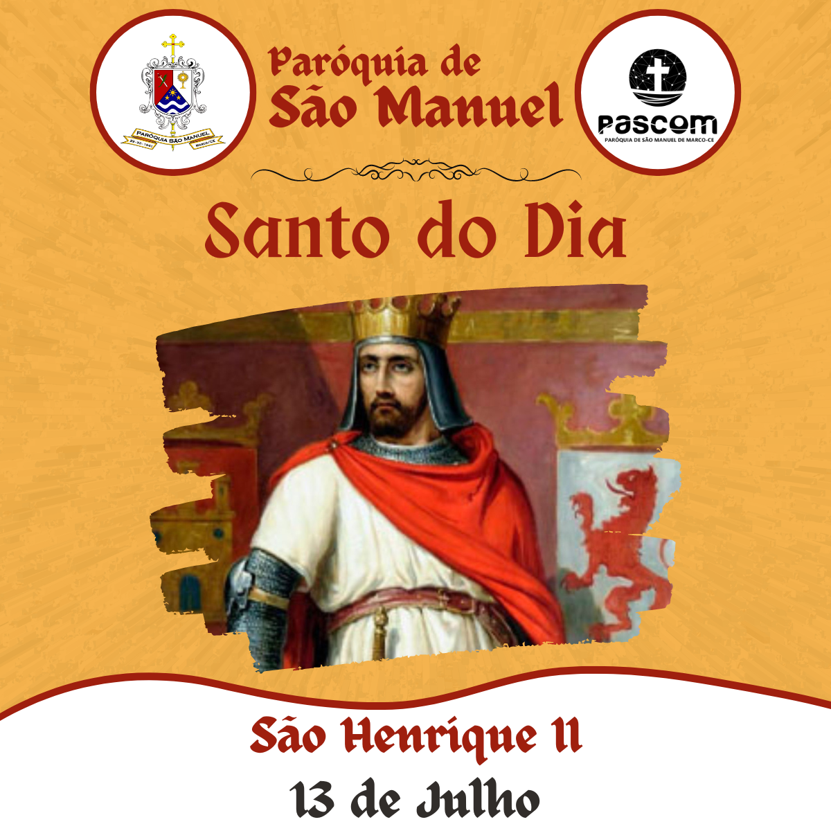 São Henrique II. Créditos: Paróquia de São Manuel