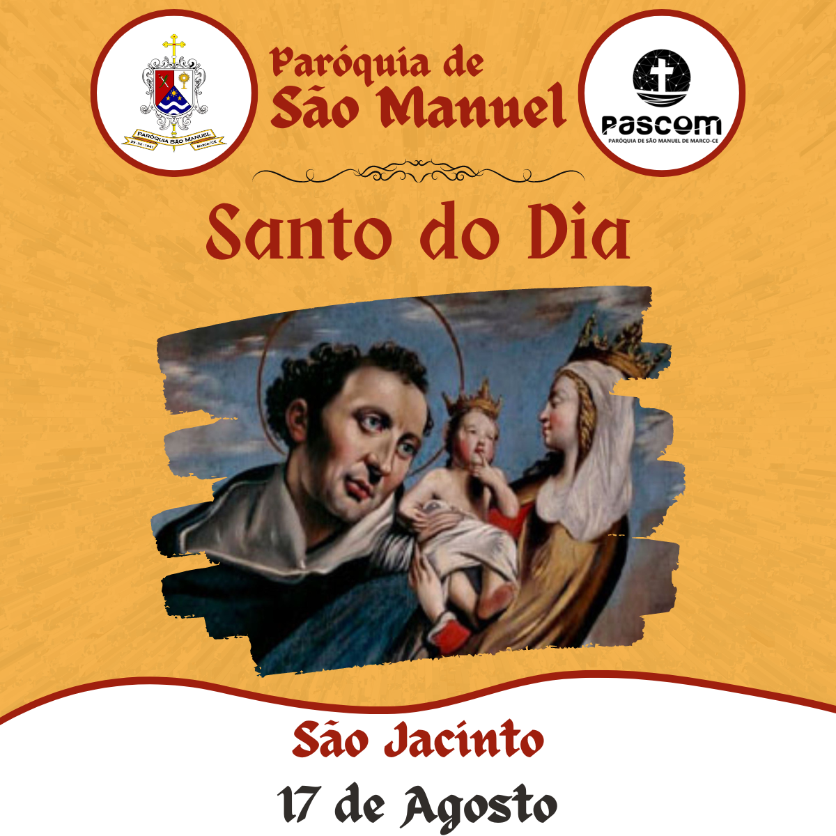 São Jacinto. Créditos: Paróquia de São Manuel