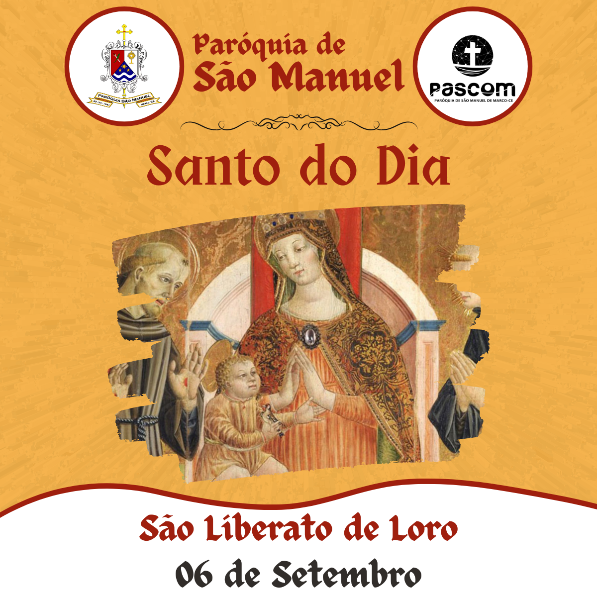 São Liberato de Loro. Créditos: Paróquia de São Manuel